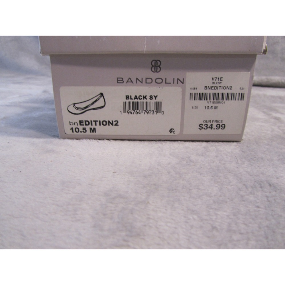 Bandolino Edition 2 Womens Black Fabric Ballet Flats Shoes Size 10.5 M NEW - Picture 6 of 7